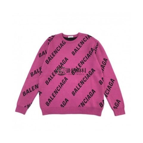 ✨[발렌시아가]Balenciaga 2020 Mm/Wm Logo Crew-neck Sweaters - 발렌시아가 2020 남자 로고 크루넥 스웨터 Bal0882x.Size(xs - l).핑크
