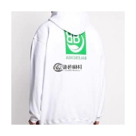 ✨[발렌시아가]Balenciaga 2020 Mm/Wm Logo Cotton Oversize Hoodie - 발렌시아가 2020 남자 로고 코튼 기모 오버사이즈 후디 Bal0546x.Size(xs - l).화이트
