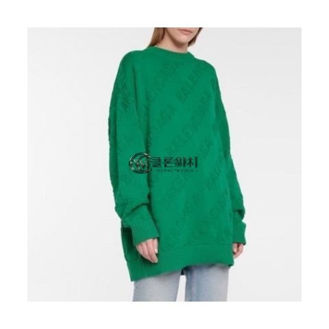 ✨Balenciaga Mm/Wm Logo Crew-neck Sweaters Green - 발렌시아가 2021 남자 로고 크루넥 스웨터 Bal01257x Size(s - l) 그린