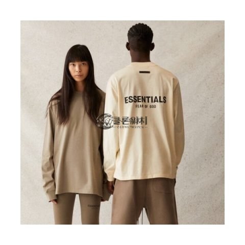 ✨Fear of god Mens Minimal Cotton Tshirts Gray - 피어오브갓 2021 남성 미니멀 코튼 긴팔티 Fea0330x Size(s - xl) 그레이