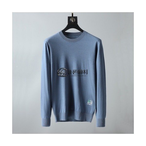 ✨Loewe 2020 Mens Logo Crew-neck Wool Sweaters - 로에베 2020 남성 로고 크루넥 울 스웨터 Loe0338x.Size(m - 3xl).블루
