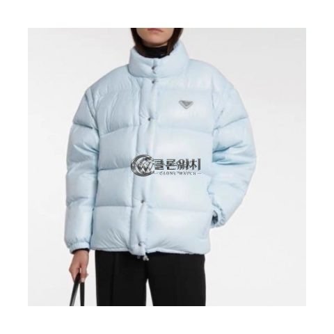 ✨Prada Womens Logo Casual Duck Down Jackets Blue - 프라다 2021 여성 로고 캐쥬얼 다운 자켓 Pra02499x Size(s - l) 블루