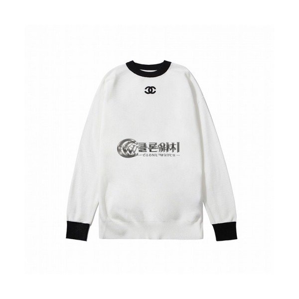 ✨[샤넬]Chanel 2020 Mens 'cc' Logo Crew-neck Sweaters - 샤넬 2020 남성 'cc' 로고 크루넥 스웨터 Cnl0631x.Size(s - xl).화이트
