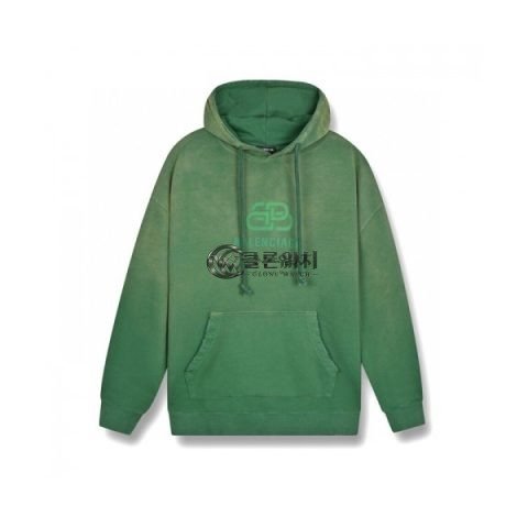 ✨[발렌시아가]Balenciaga 2020 Mm/Wm Logo Cotton Hoodie - 발렌시아가 2020 남/녀 로고 코튼 후디 Bal0844x.Size(xs - l).그린