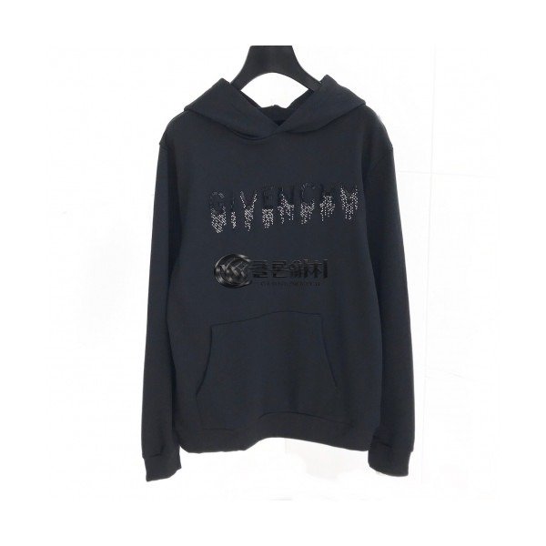 ✨[지방시]Givenchy 2020 Mens Logo Casual Cotton HoodT - 지방시 2020 남성 로고 캐쥬얼 코튼 후드티 Giv0300x.Size(m - 2xl).블랙