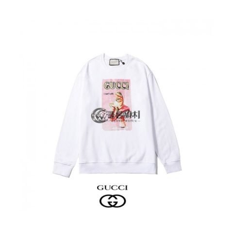 ✨[구찌]Gucci 2020 Mm/Wm Logo Crew-neck Cotton Tshirts - 구찌 2020 남/녀 로고 코튼 크루넥 코튼 긴팔티 Guc02983x.Size(s - 2xl).화이트
