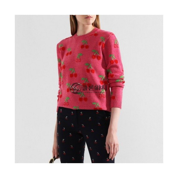 ✨Gucci 2019 Womens Casual Crew-neck Wool Sweater - 구찌 2019 여성 캐쥬얼 크루넥 울 스웨터 Guc01785x.Size(s - l).핑크