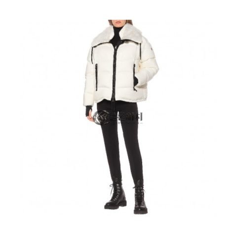 ✨Moncler 2019 Womens Patch Logo Modern Duck Down Short Padding - 몽클레어 2019 여성 패치 로고 모던 덕다운 숏패딩 Moc01038x.Size(s - l).아이보리