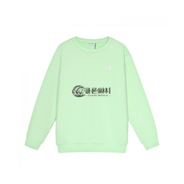 ✨Chanel Womens Crew-neck Logo Cotton Tshirt Mint - 샤넬 2021 여성 크루넥 로고 코튼 긴팔티 Cnl0811x Size(s - l) 민트