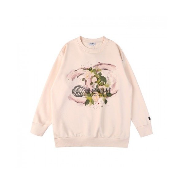 ✨Chanel Womens Crew-neck Logo Cotton Tshirts Ivory - 샤넬 2021 여성 크루넥 로고 코튼 긴팔티 Cnl0759x Size(s - l) 아이보리