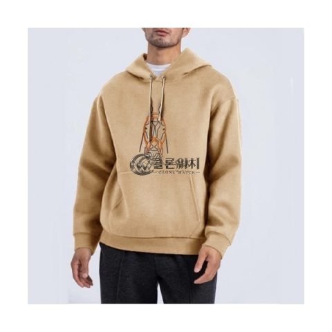 ✨Hermes 2020 Mens Logo Casual Cotton Hoodie - 에르메스 2020 남성 로고 캐쥬얼 코튼 후드티 Her0555x.Size(m - 3xl).카멜