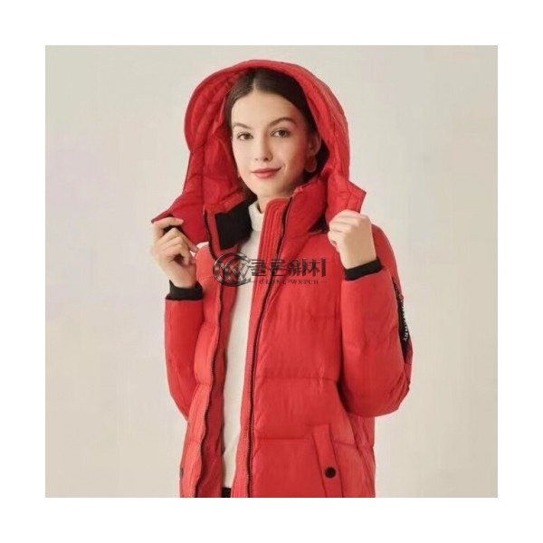 ✨Burberry 2019 Womens Vintage Logo Down Padding - 버버리 2019 여성 빈티지 로고 다운 패딩 Bur0903x.Size(s - l).레드