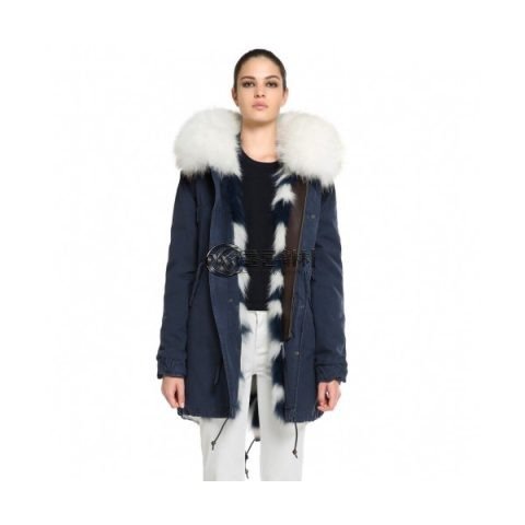 ✨[최상급]Mr&mrs 2019 Italy Womens Luxury Mink Parka - 미스터앤미세스퍼 2019 이태리 여성 럭셔리 밍크 파카 Mrs009x.Size(xs - l).블루