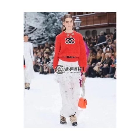 ✨Chanel 2019 Ladies Logo Wool Sweater - 샤넬 2019 여성 로고 울 스웨터 Cnl0443x.Size(xs - l).레드
