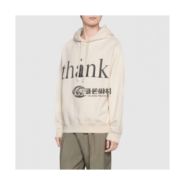 ✨[구찌]Gucci 2020 Mm/Wm Logo Casual Oversize Cotton Hooded - 구찌 2020 남/녀 로고 캐쥬얼 오버사이즈 코튼 후드티 Guc03152x.Size(xs - xl).화이트