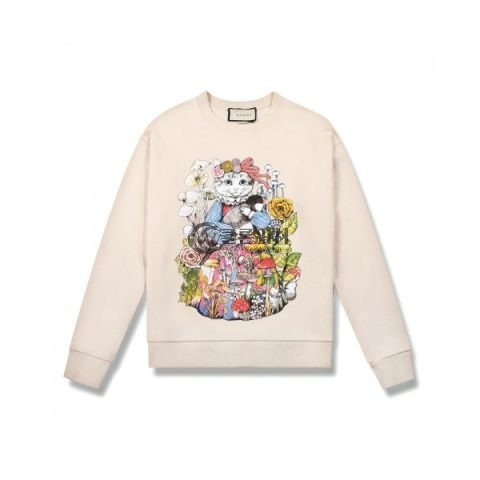 ✨[구찌]Gucci 2020 Mm/Wm Logo Crew-neck Cotton Tshirts - 구찌 2020 남/녀 로고 코튼 크루넥 코튼 긴팔티 Guc03017x.Size(s - l).아이보리