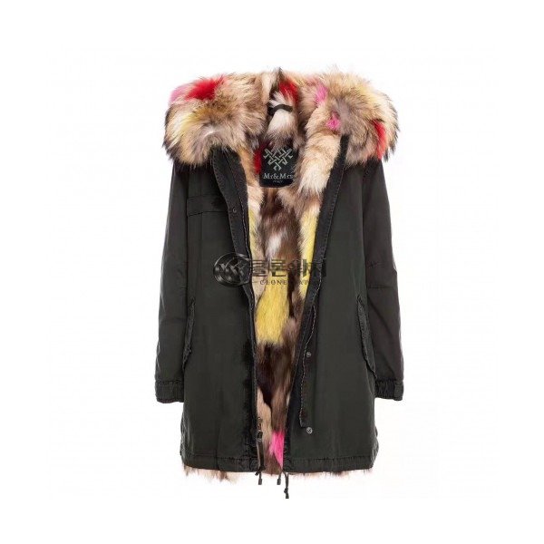✨[최상급]Mr&mrs 2019 Italy Mm/Wm Luxury Mink Parka - 미스터앤미세스퍼 2019 이태리 남자 럭셔리 밍크 파카 Mrs0031x.Size(2xs - m).그린