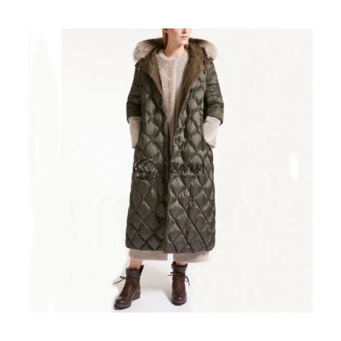 ✨[매장판]Maxmara 2019 Ladies Duck Down Long Padding - 막스마라 2019 여성 덕다운 롱패딩 Max0015x.Size(s - l).카키