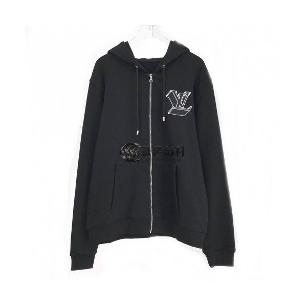 ✨[루이비통]Louis vuitton 2020 Mm/Wm Logo Cotton Hoodie - 루이비통 2020 남자 로고 코튼 후디 Lou01678x.Size(s - 2xl).블랙