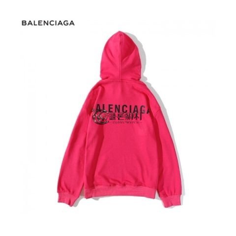 ✨[발렌시아가]Balenciaga 2020 Mm/Wm Logo Cotton Oversize Hoodie - 발렌시아가 2020 남/녀 로고 코튼 오버사이즈 후디 Bal0766x.Size(m - 2xl).핑크