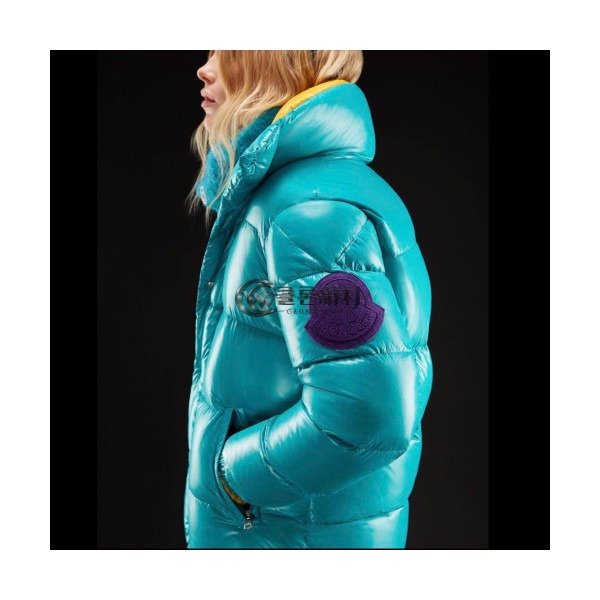 ✨Moncler 2019 Womens Patch Logo Modern Down Padding - 몽클레어 2019 여성 패치 로고 모던 다운 패딩 Moc0573x.Size(s - l).스카이블루