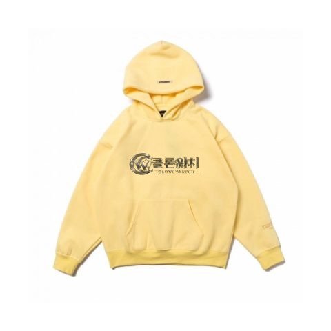 ✨[피어오브갓]Fear of god 2020 Mm/Wm Logo Oversize Cotton Hoodie - 피어오브갓 2020 남자 로고 오버사이즈 코튼 기모 후드티 Fea0086x.Size(s - xl).옐로우