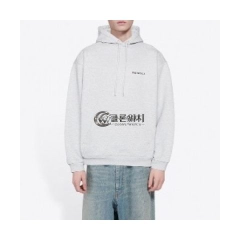 ✨[발렌시아가]Balenciaga 2020 Mm/Wm Logo Cotton Oversize Hoodie - 발렌시아가 2020 남/녀 로고 코튼 오버사이즈 후디 Bal0827x.Size(xs - l).연그레이