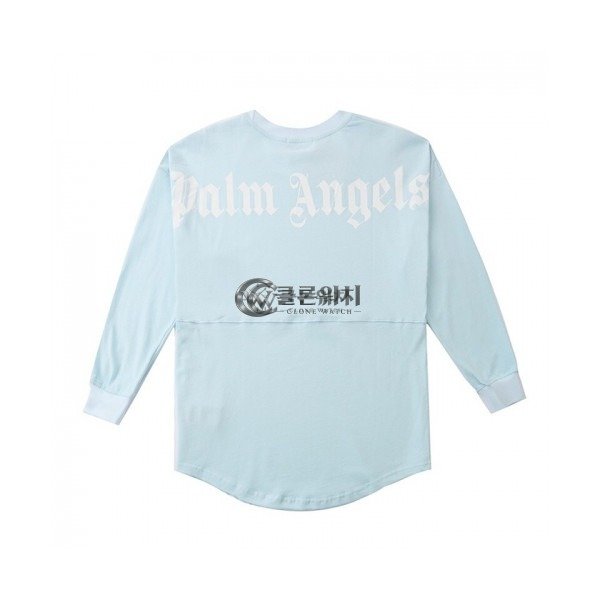 ✨[팜 엔젤스]Palm Angels 2020 Mm/Wm Logo Cotton Tshirts - 팜 엔젤스 2020 남자 로고 코튼 긴팔티셔츠 Palm0183x.Size(m - 2xl).블루