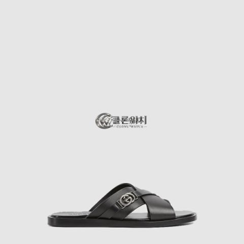 ✨구찌 남성 인터로킹 G 슬라이드 샌들