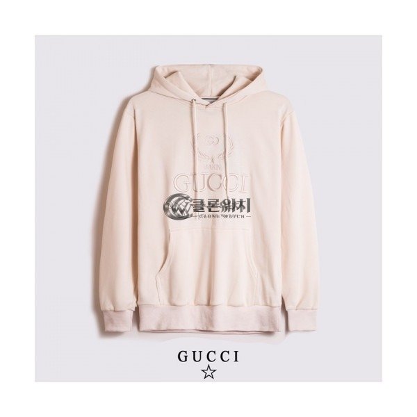 ✨[구찌]Gucci 2020 Mm/Wm Logo Casual Oversize Cotton Hooded - 구찌 2020 남/녀 로고 캐쥬얼 오버사이즈 코튼 후드티 Guc03194x.Size(s - 2xl).베이지