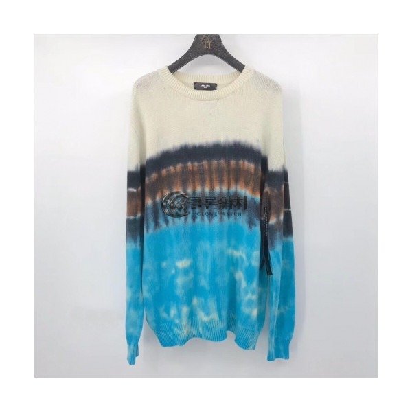 ✨Amiri 2020 Mens Casual Crew-neck Wool Sweaters - 아미리 2020 남성 캐쥬얼 크루넥 울 스웨터 Ami0074x.Size(s - xl).블루