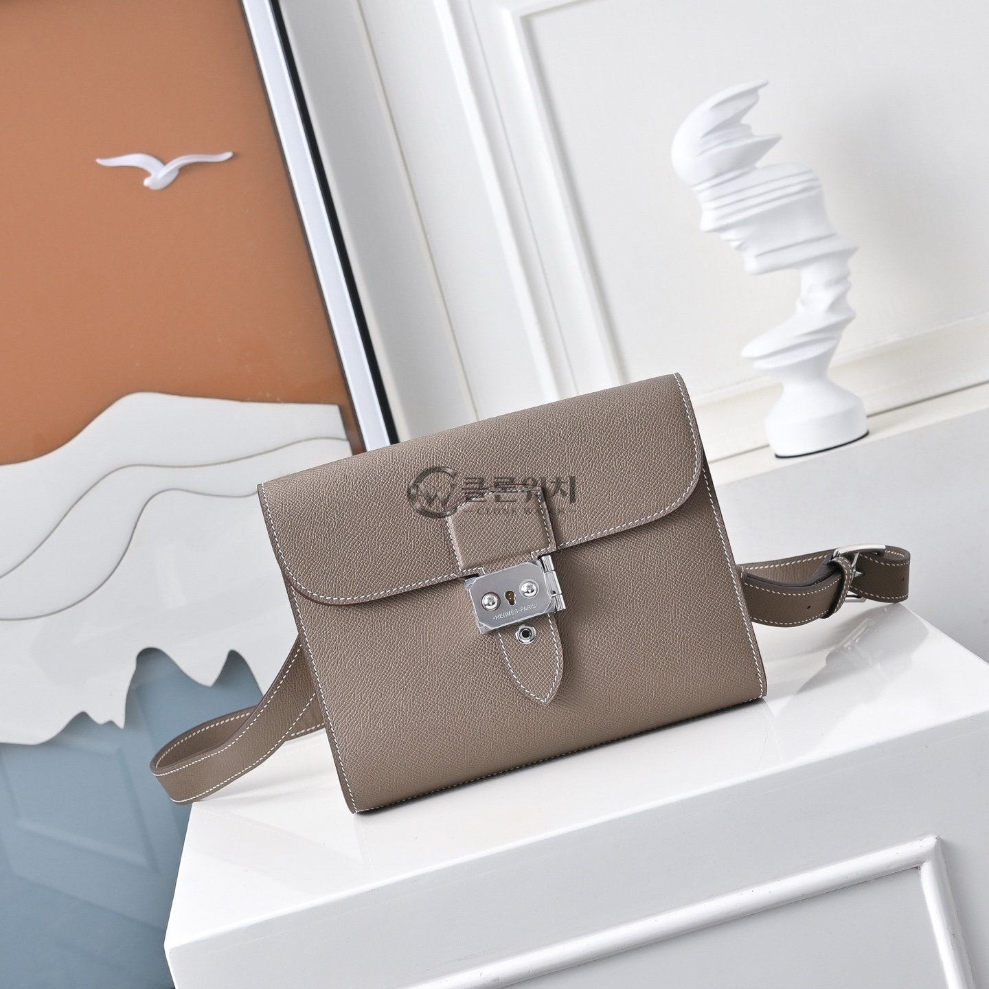 에르메스 Hermès Geta Bag in Étoupe