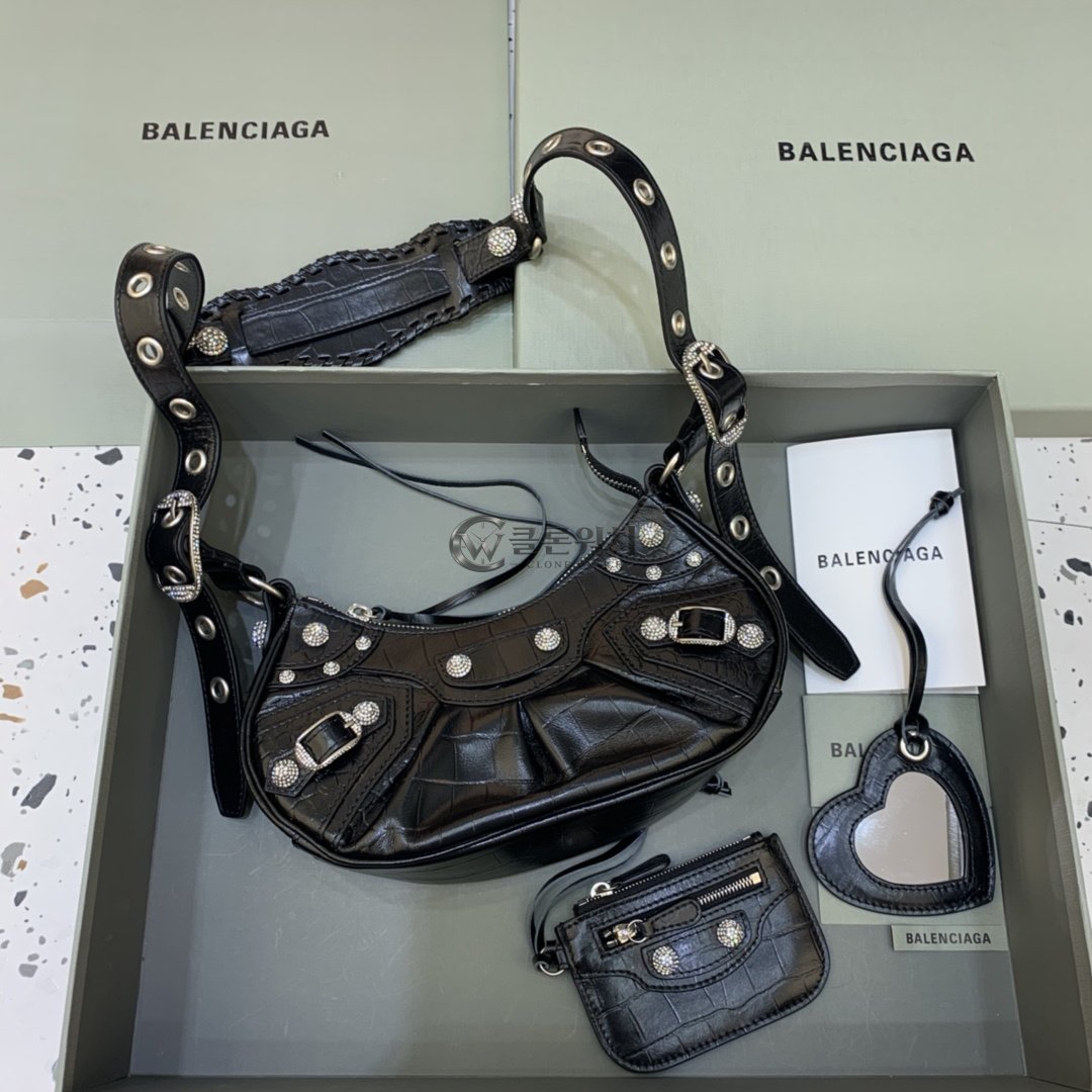 발렌시아가 Balenciaga Le Cagole XS Shoulder Bag in Black