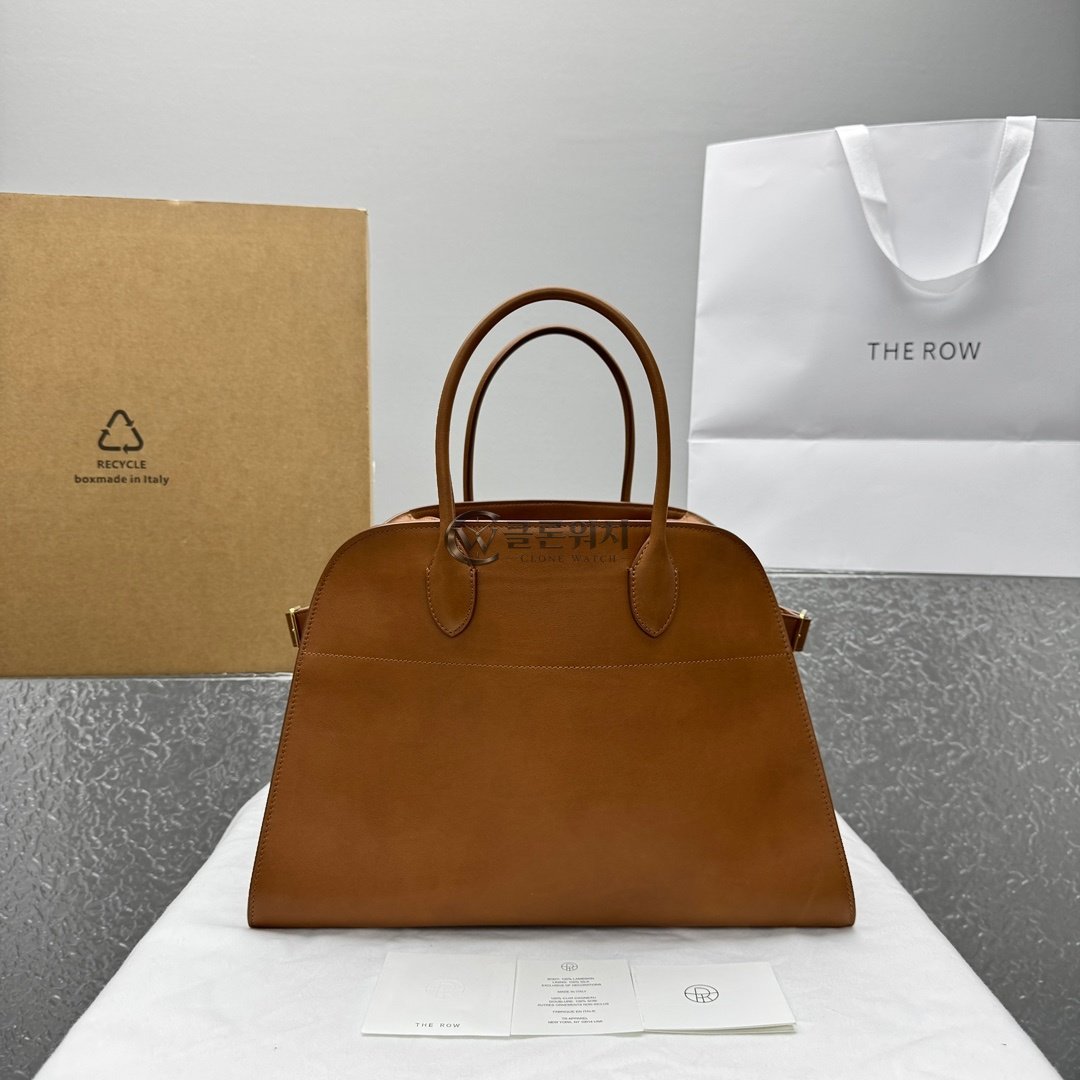 THE ROW E/W Top-Handle Bag in Leather – Brown