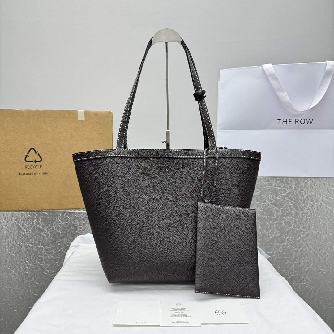THE ROW Large Park Tote in Dark Brown