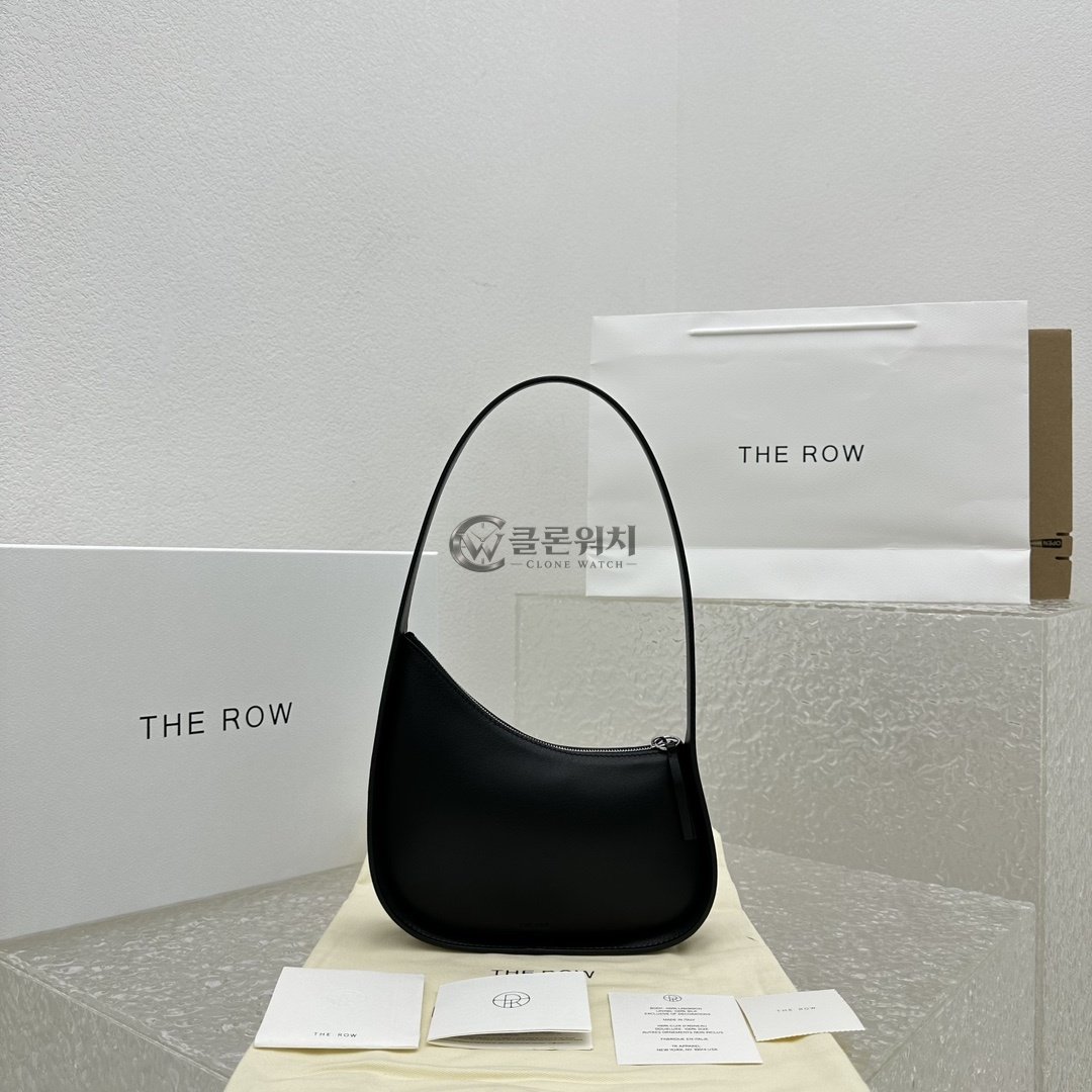 THE ROW Half Moon Bag in Black
