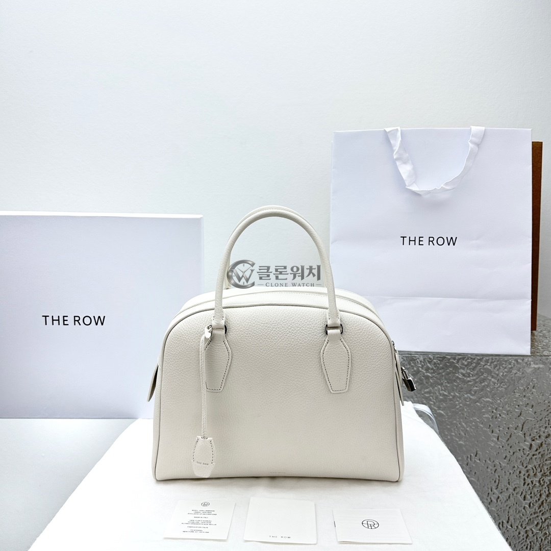 THE ROW Edith Round Tube Handbag Ivory