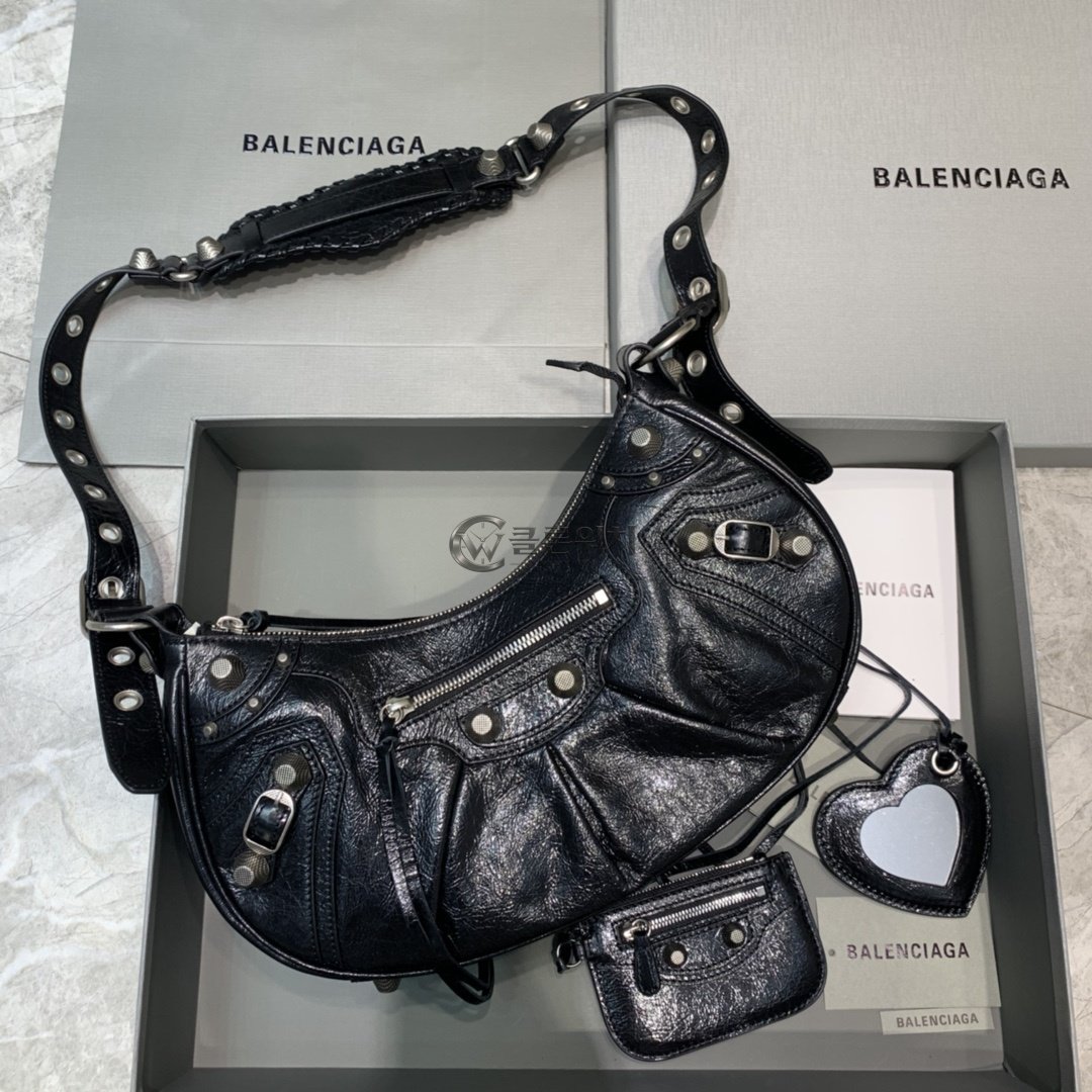 발렌시아가 Balenciaga Le Cagole Shoulder Bag in Black