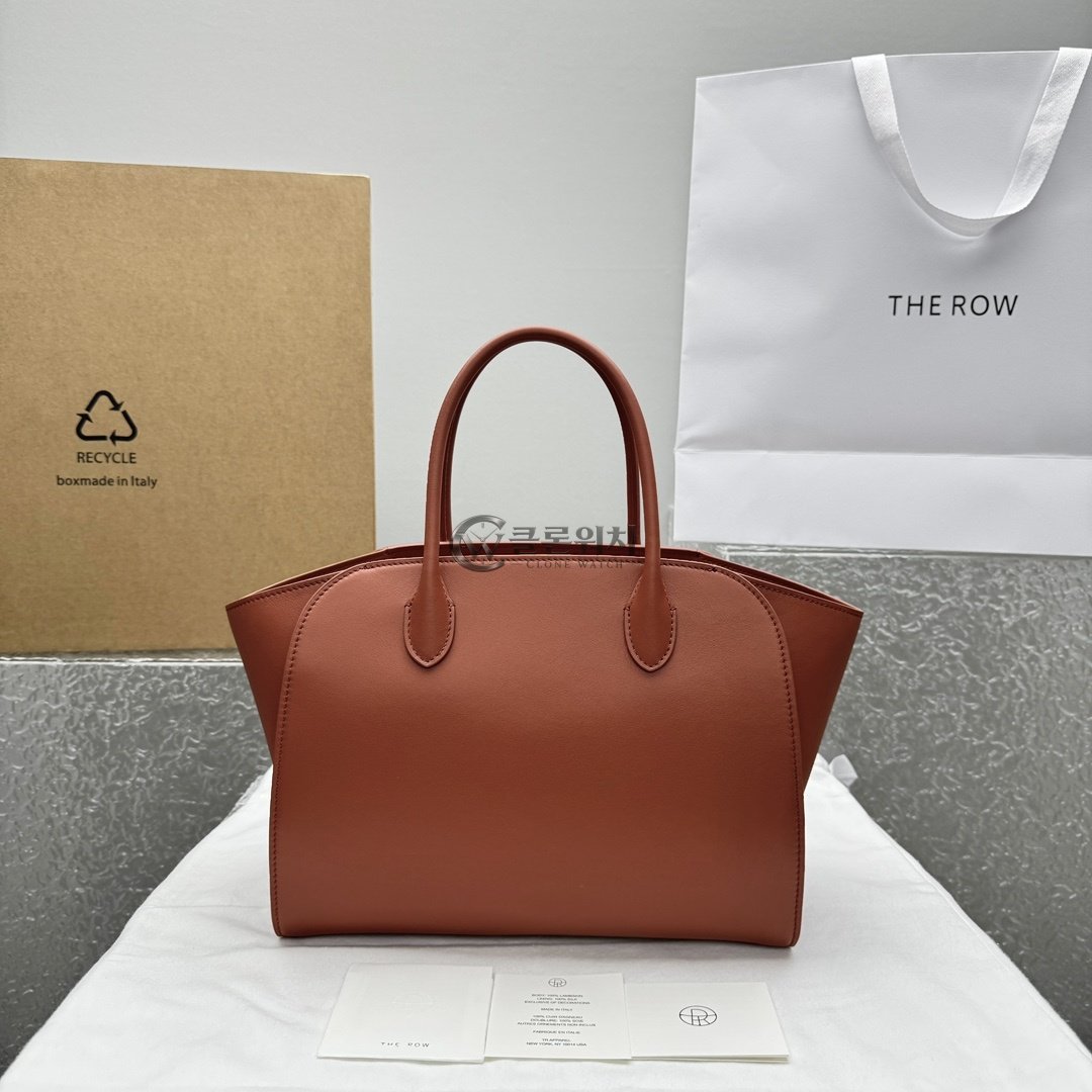 THE ROW Marlo Tote Bag — Rust Brown
