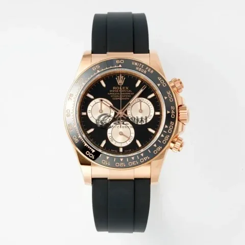 Rolex Daytona 126515 ERF Best Edition Black/RG Dial on Oysterflex Strap JH4131 (Free Sprung)