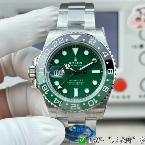 롤렉스 GMT-마스터 II 126729 VTNR 904L 스틸 ERF 1:1 베스트 에디션 오이스터 브레이슬릿 JH3285 (프리스프렁)