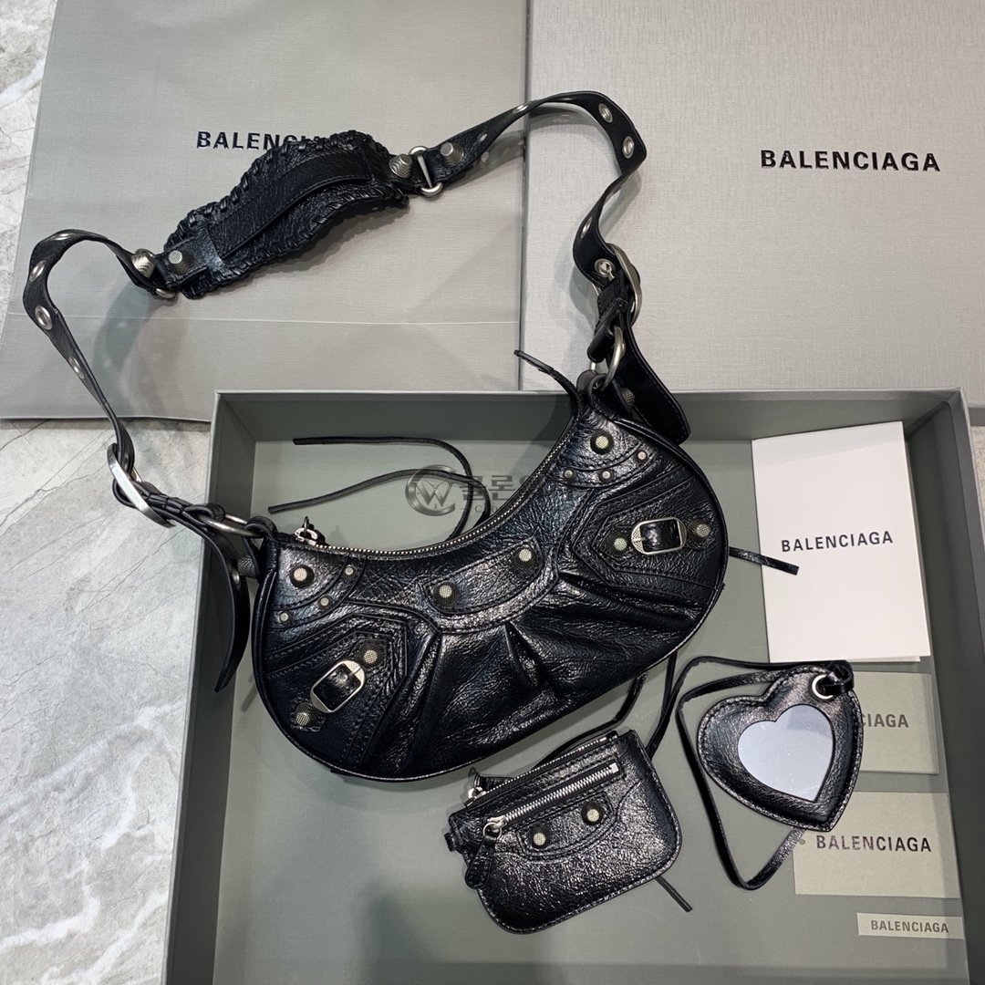 발렌시아가 Balenciaga Le Cagole XS Shoulder Bag in Black