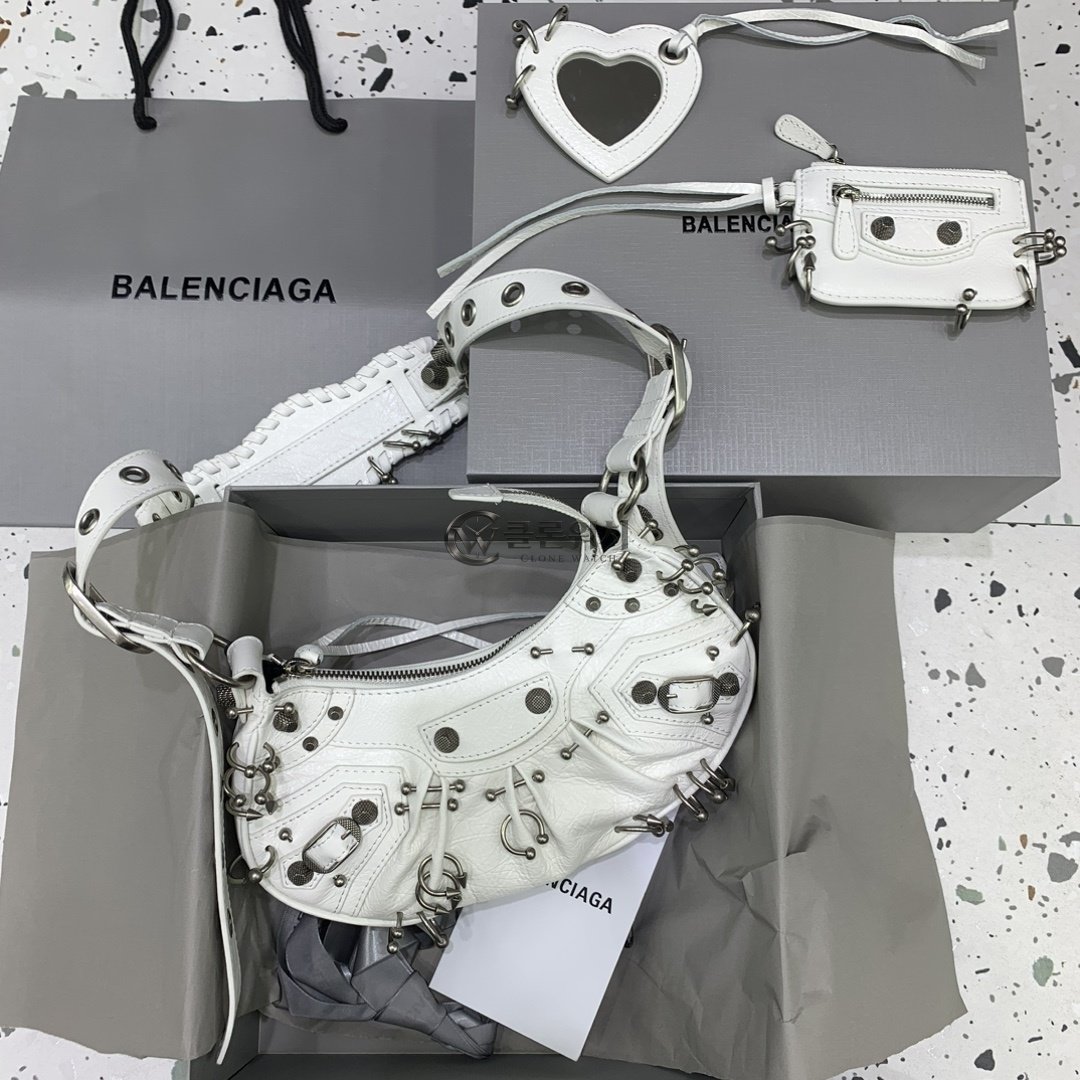 발렌시아가 Balenciaga Le City Small Bag in White