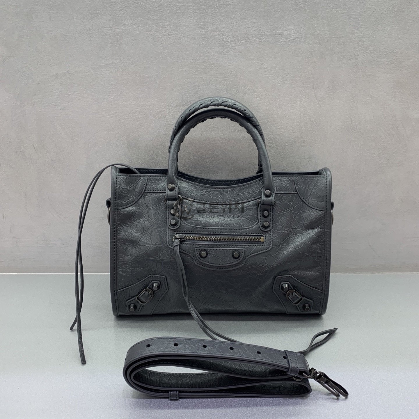 발렌시아가 Balenciaga Le City Small Bag in Dark Grey
