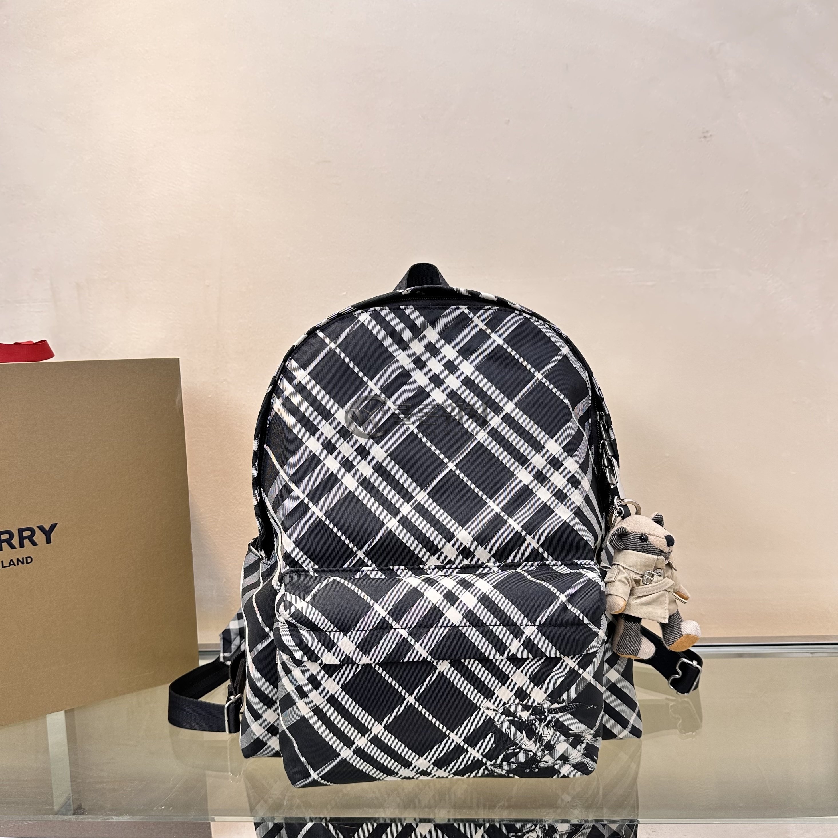 버버리 Burberry Vintage Check Nylon Backpack - Black