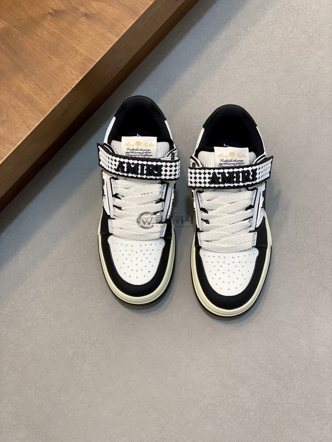 AMIRI Black/White Low-Top Sneakers