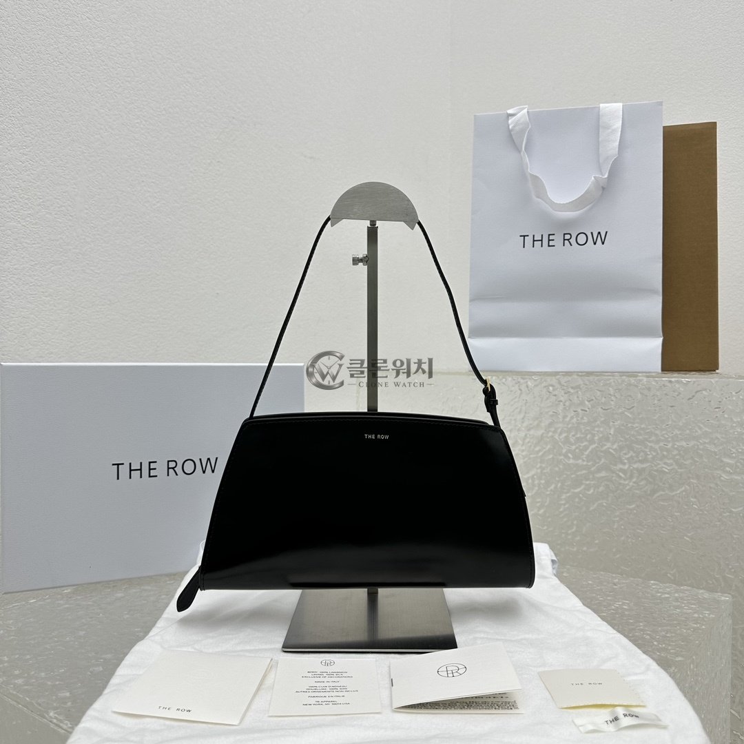 더로우 알마 스몰 가죽 숄더백 블랙