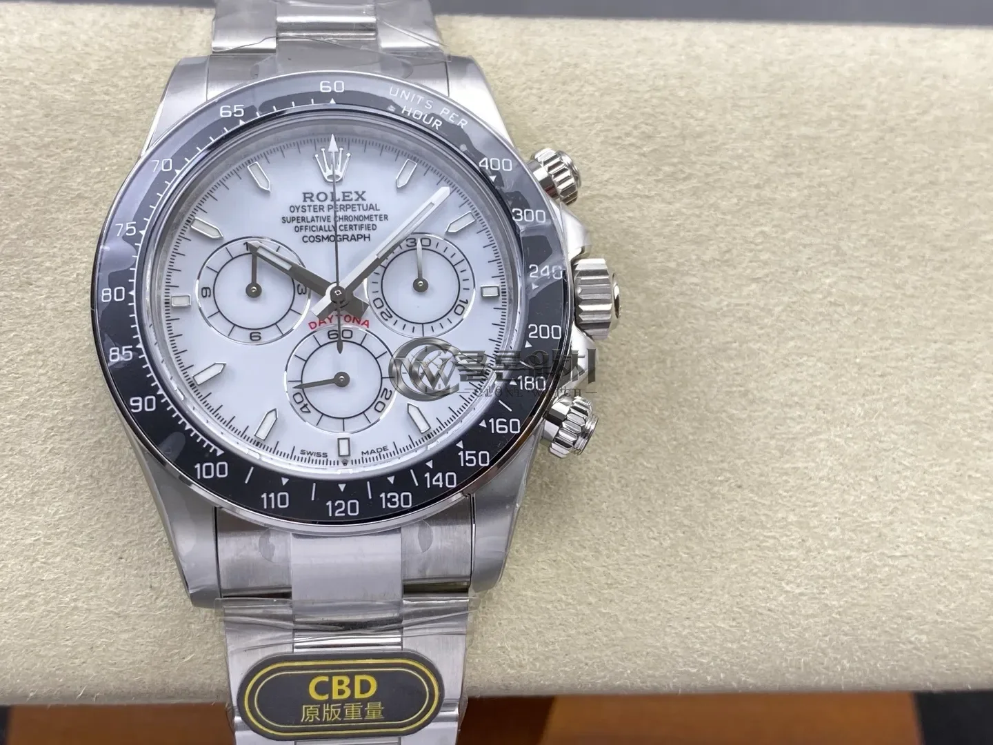 Rolex Daytona 126502 CBDF 1:1 Best Edition White Dial on SS Bracelet JH4131 (Free Sprung)