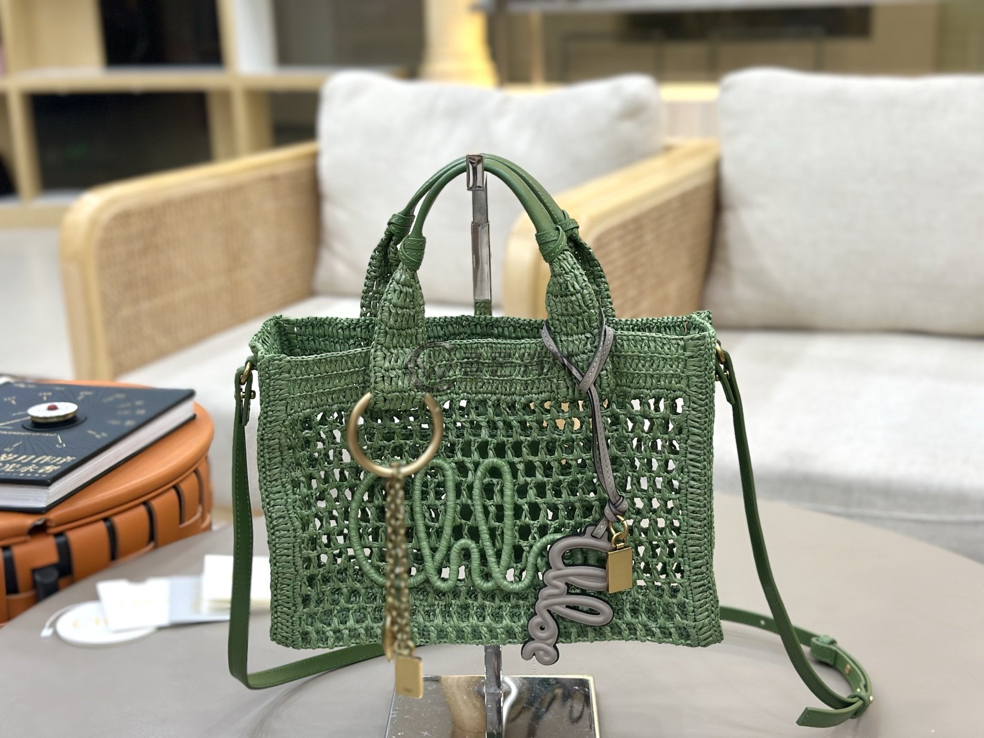 끌로에 Chloé Green Summer Tote Bag