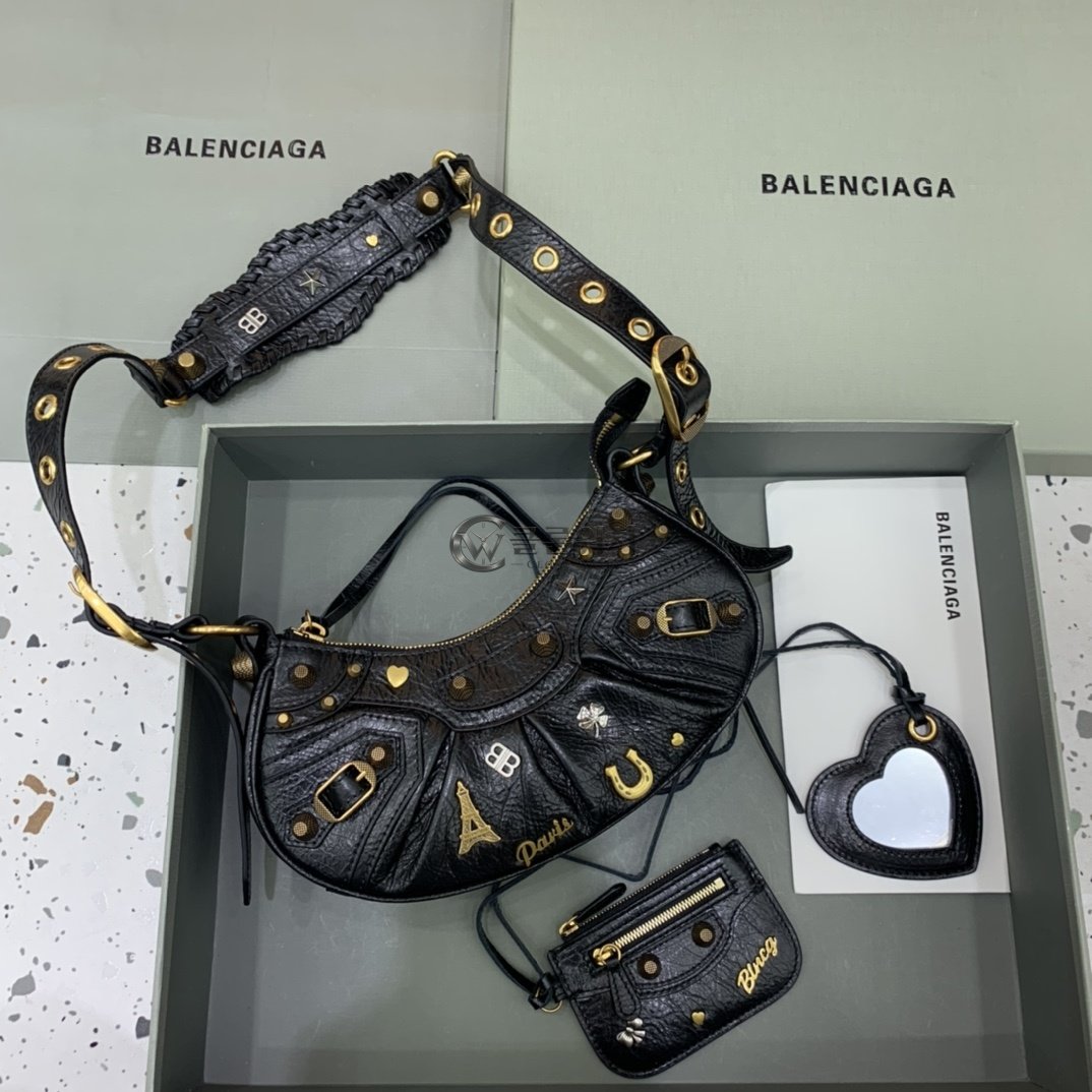 발렌시아가 Balenciaga Le Cagole XS Shoulder Bag in Black
